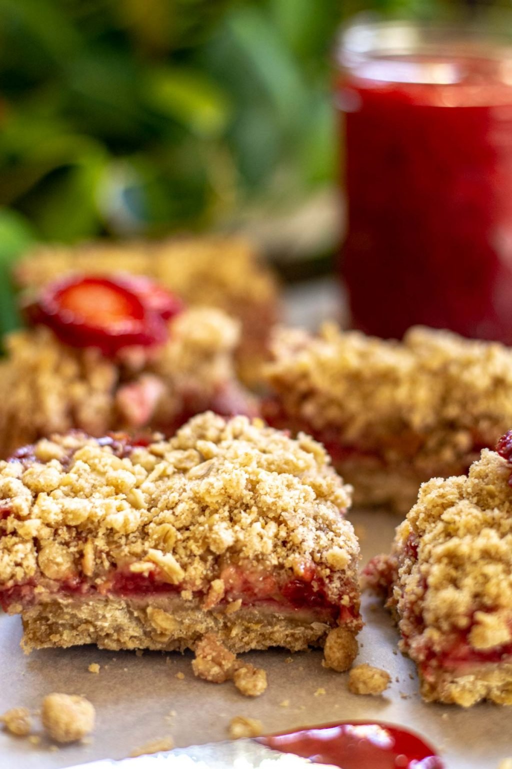 Fast + Easy Summer Mixed Berry Oatmeal Jam Bars Savor + Savvy