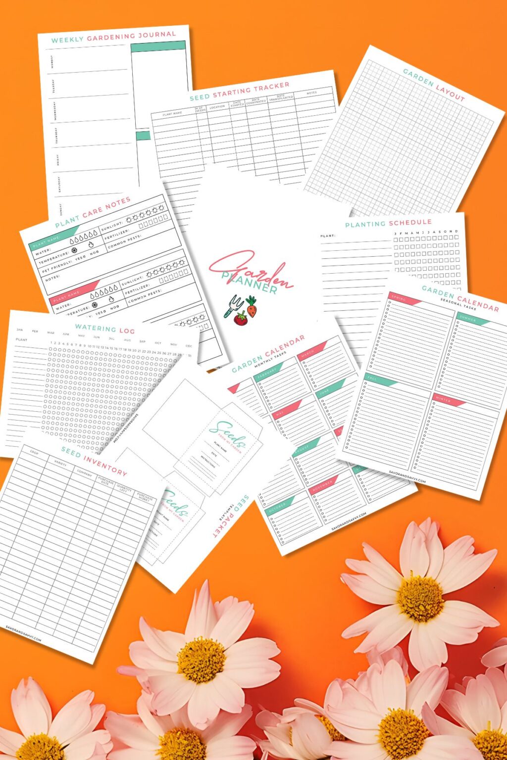 Garden Planner Binder Free 11 Page Printable - Savor + Savvy