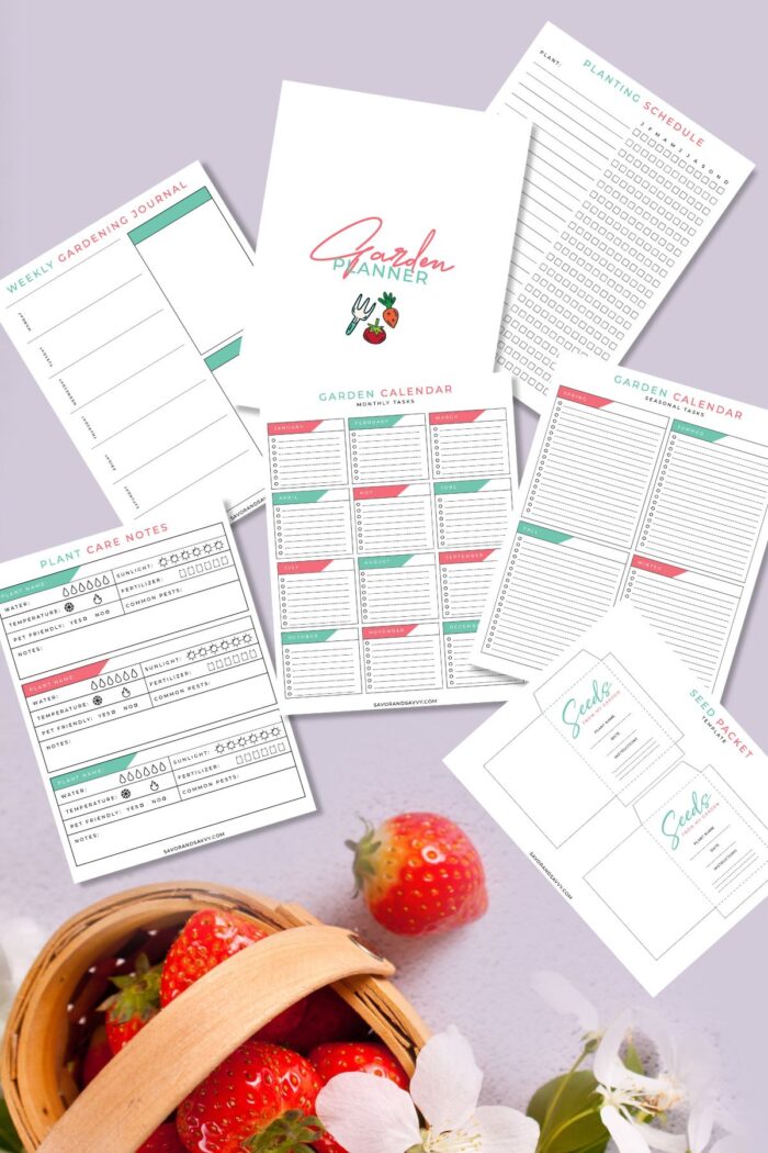 Garden Planner Binder Free 11 Page Printable - Savor + Savvy