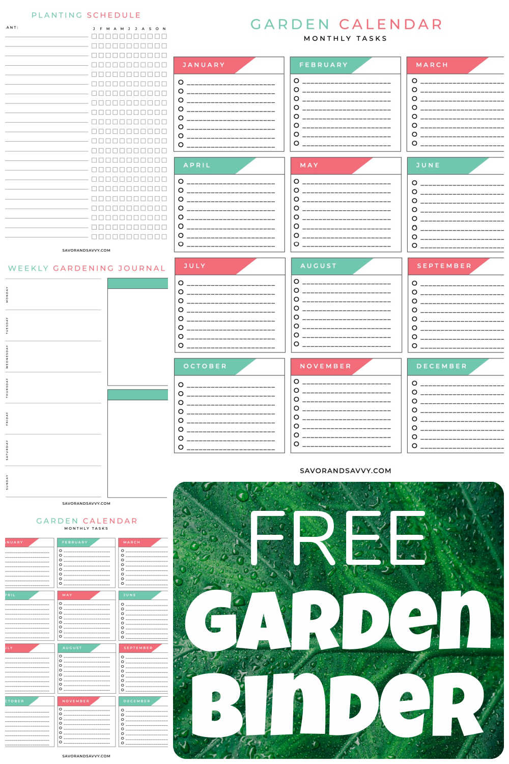 garden planner pdf printable