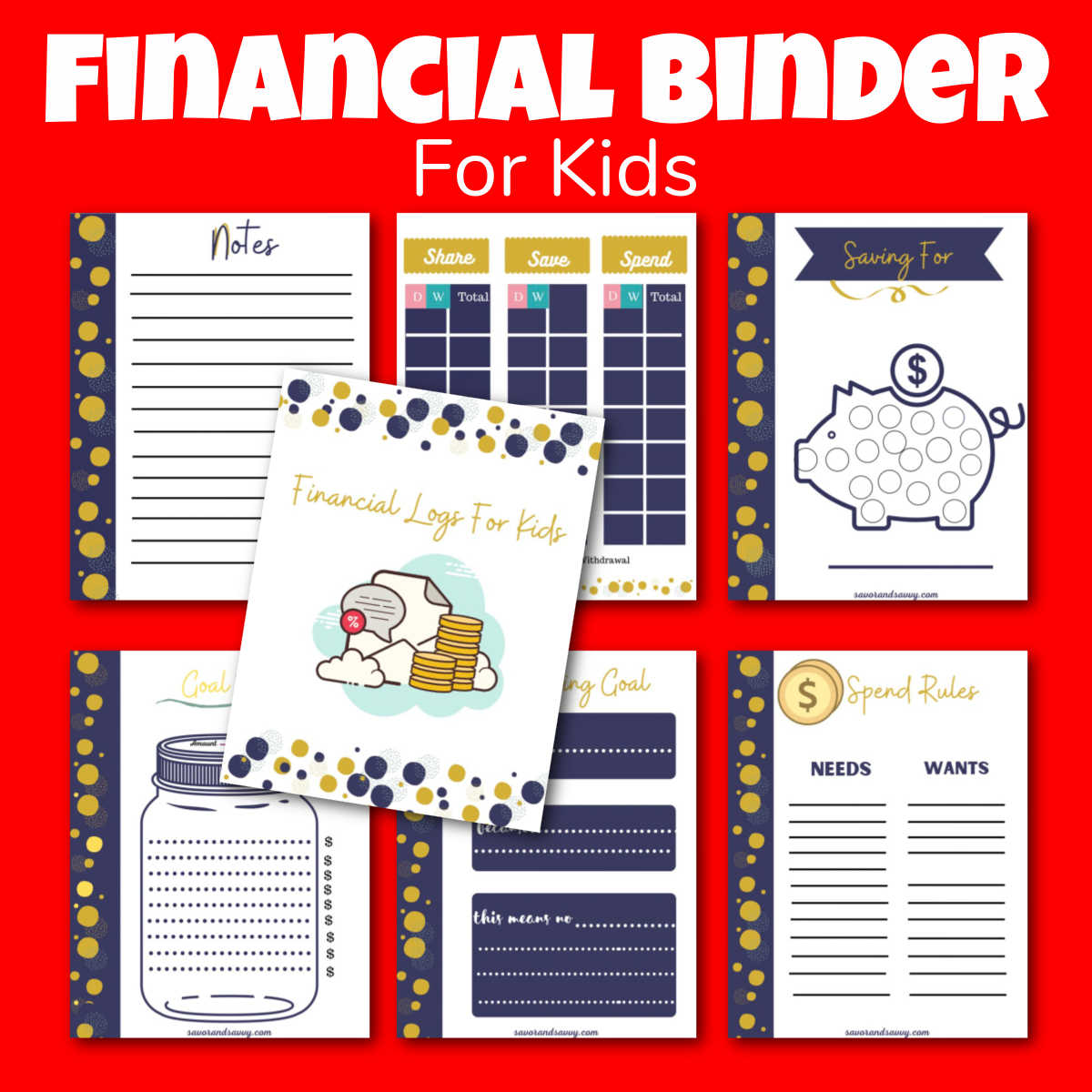 Money Management Binder for Kids - SPACE Theme – Beyond the Bank