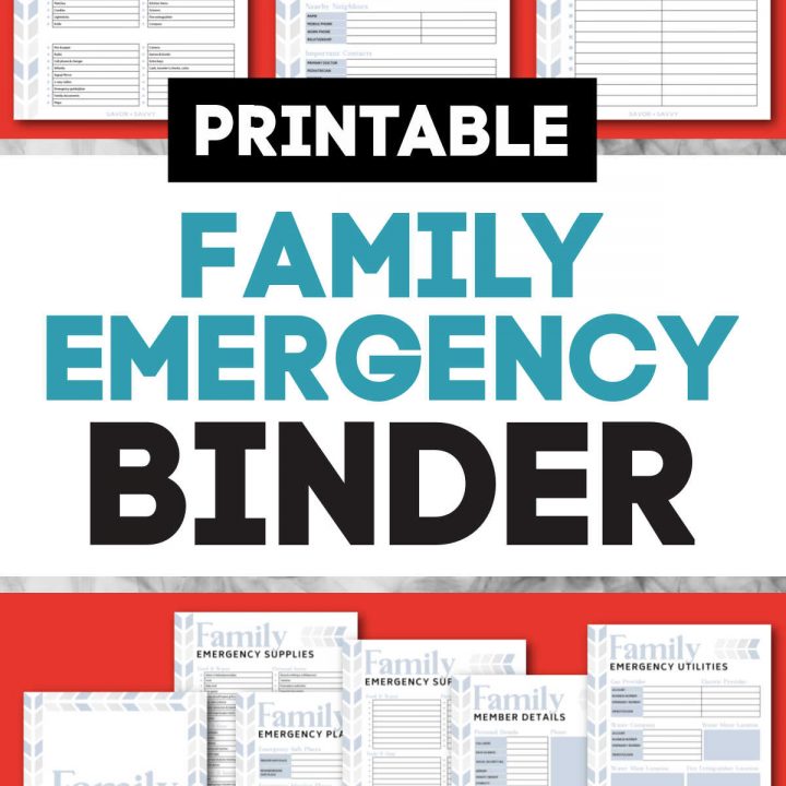 FREE Printable Binder Covers to Organize Your Life - Savor + Savvy