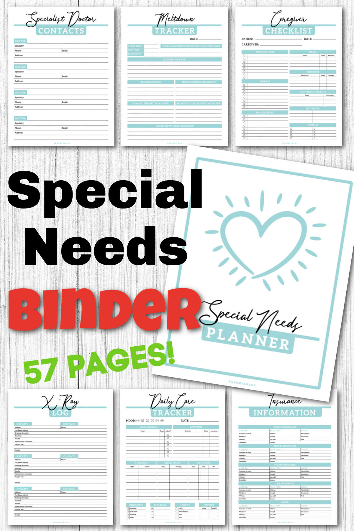 Medical Planner Kit {FULL SIZE; UNDATED} PRINTABLE – My Computer