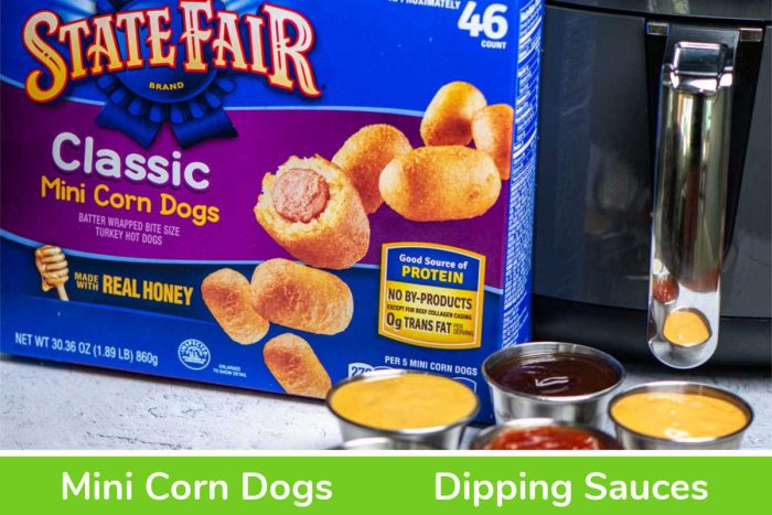 Mini Corn Dogs in Air Fryer - Savor + Savvy