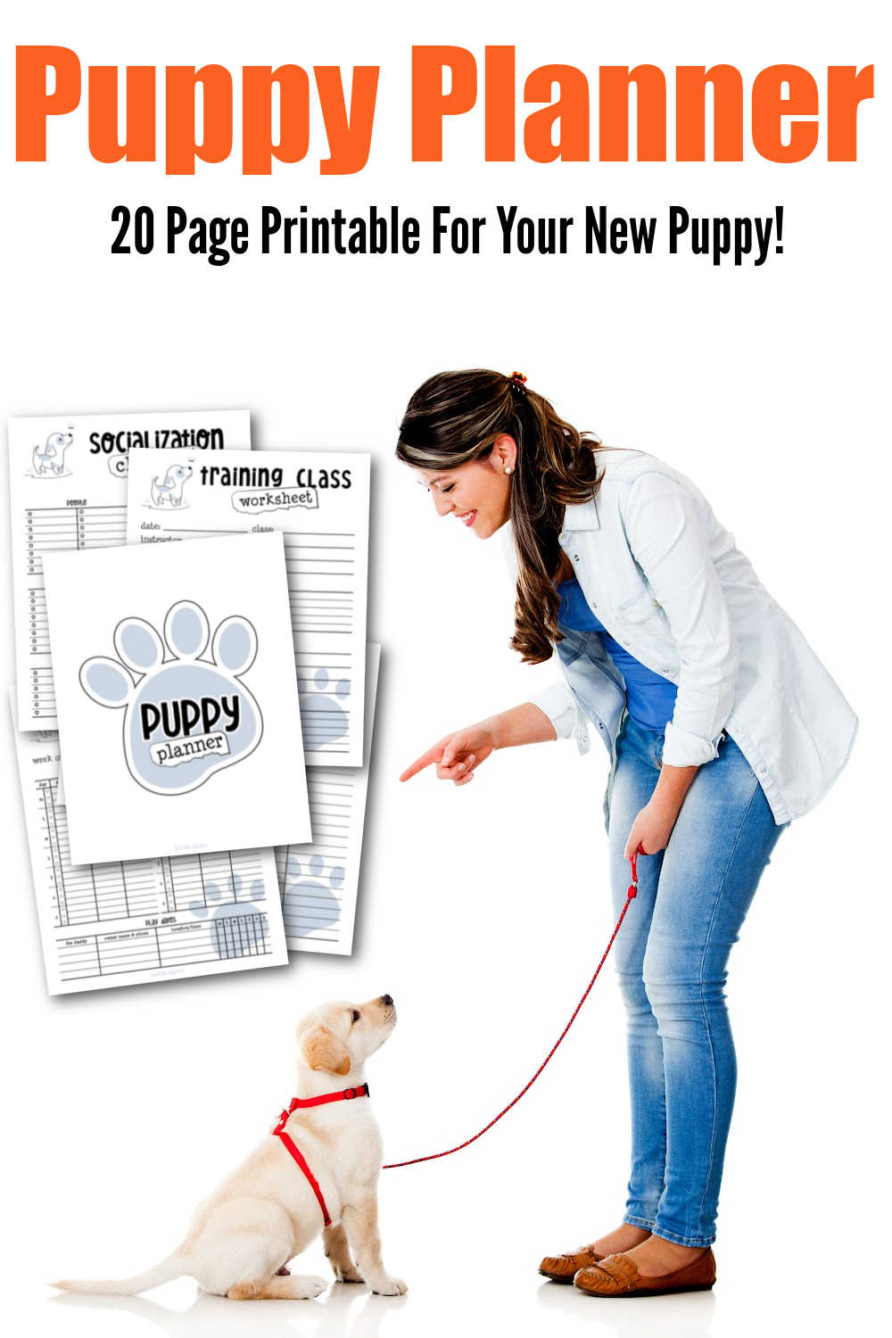 puppy planner printable 20 pages savor savvy