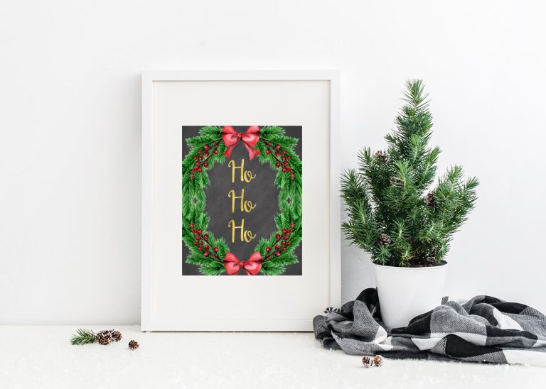 Christmas Printables - Free Holiday Wall Art Set