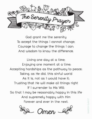 Serenity Prayer Printable - Free Wall Art - Savor + Savvy