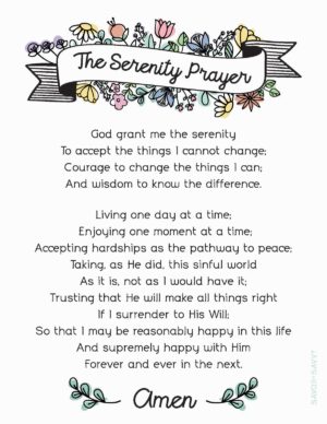 Serenity Prayer Printable - Free Wall Art - Savor + Savvy