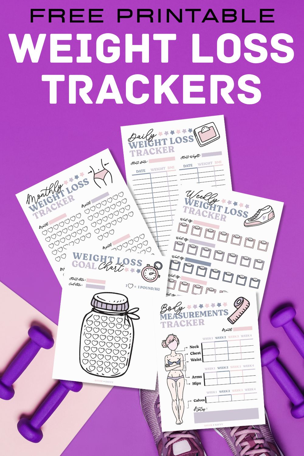 Weight Tracker Printable Weight Loss Log Health Journey Fitness Recorder  Weight Loss Sheet PDF A4 A5 Letter 