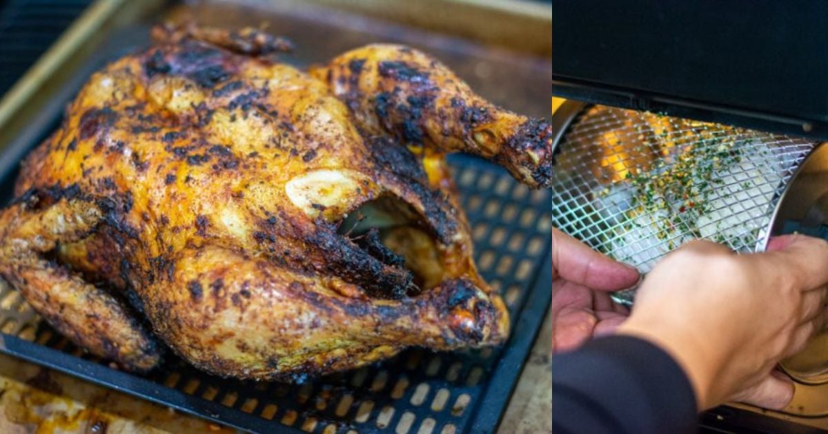 how long does it take to rotisserie a chicken