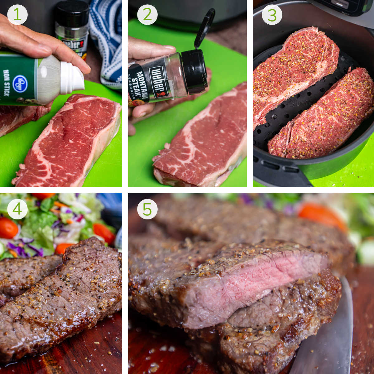 Strip steak in air cheap fryer