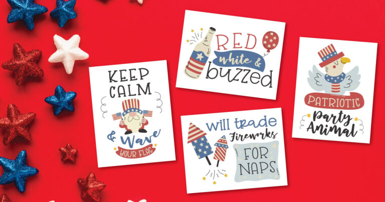 4th of July Party Decor Printables: Free Printables - Savor + Savvy