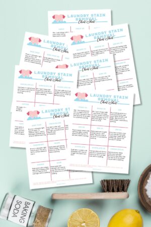 Free Printable Laundry Stain Removal Cheat Sheet - Savor + Savvy