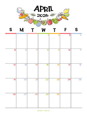 April 2026 Calendar Templates - 14 Free Printables - Savor + Savvy