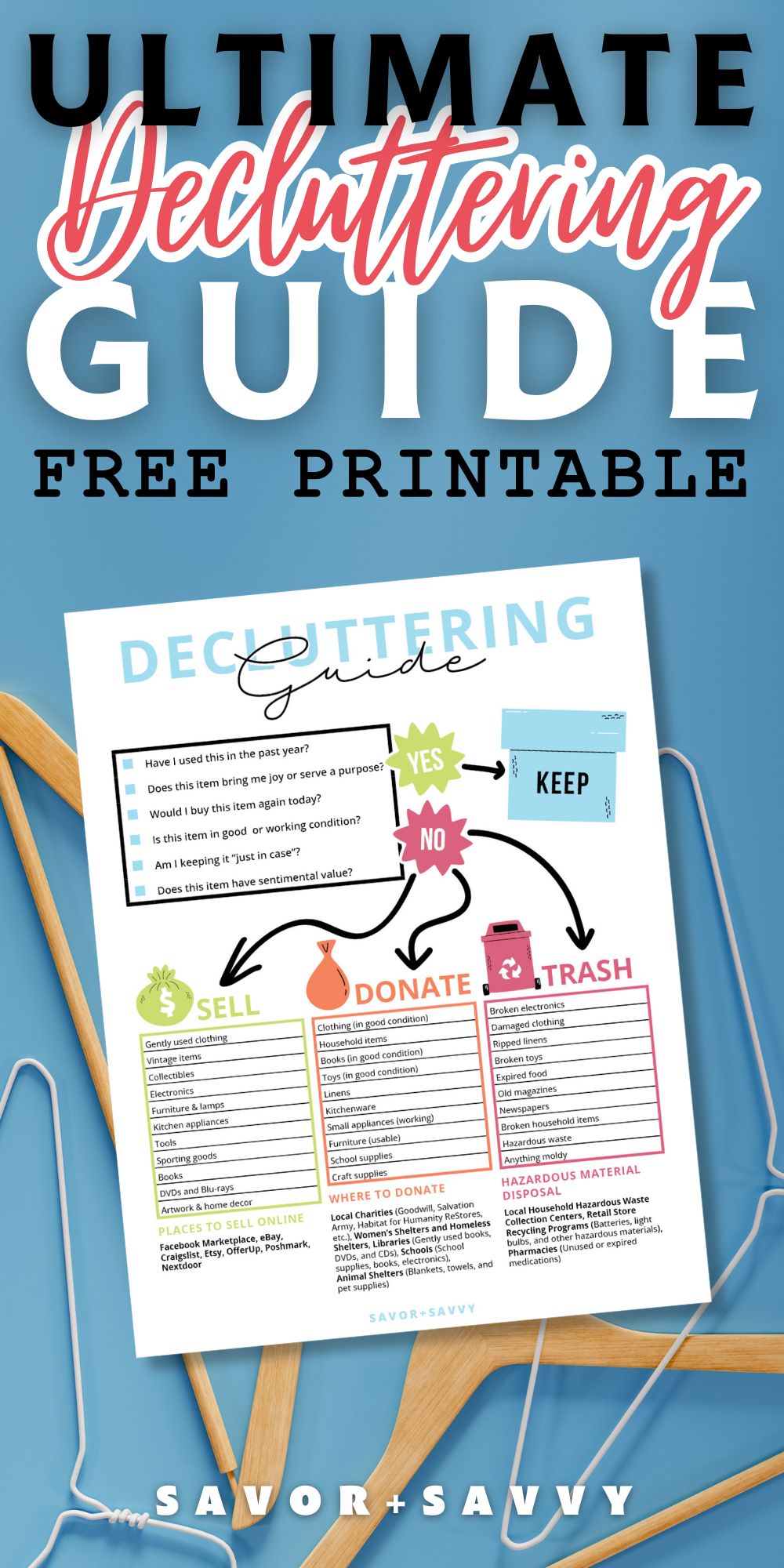 Free Printable Decluttering Guide