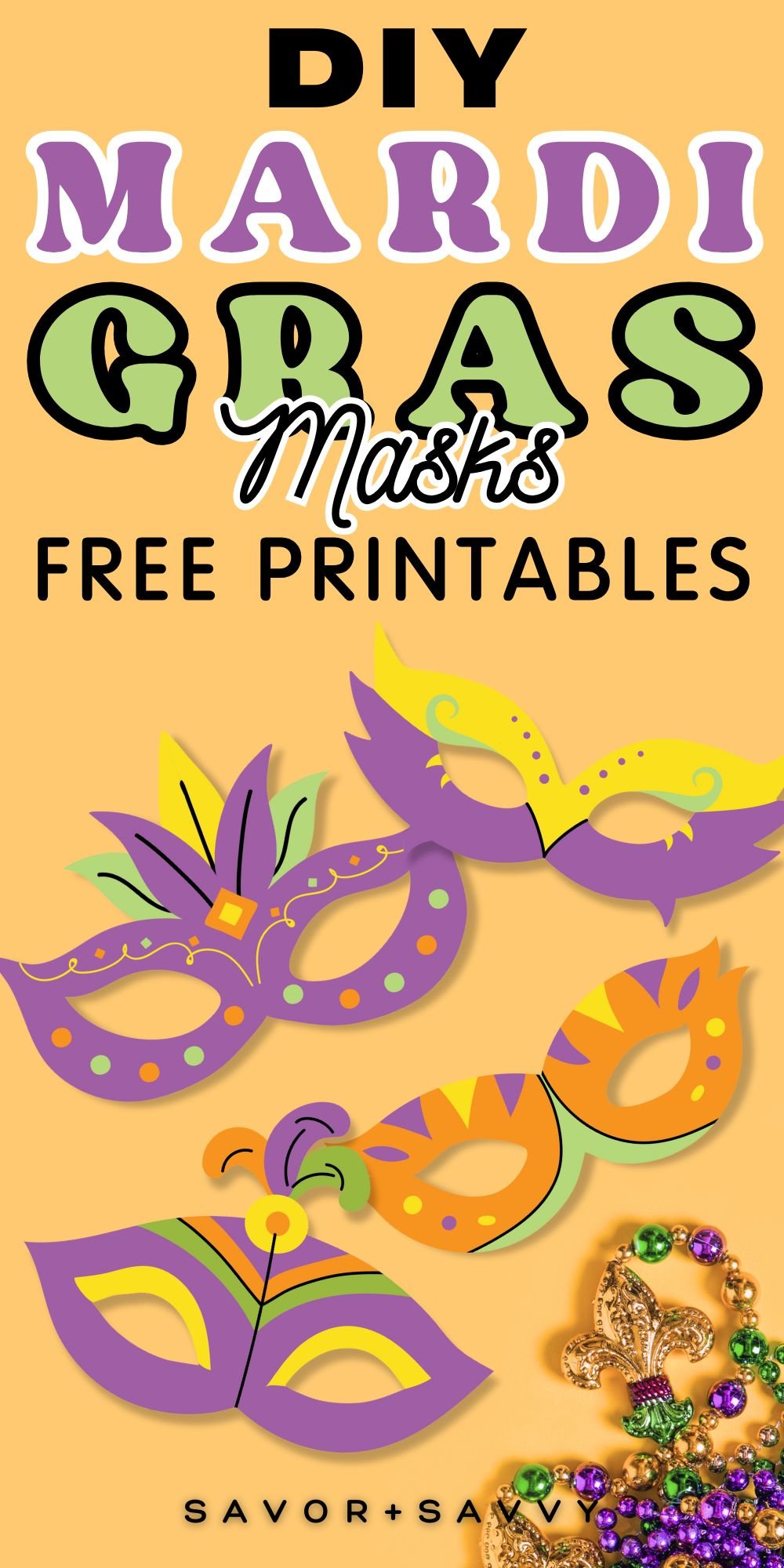 Free Printable Mardi Gras Mask Templates