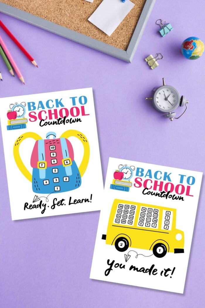 Free Printable Back To School Countdown - Savor + Savvy