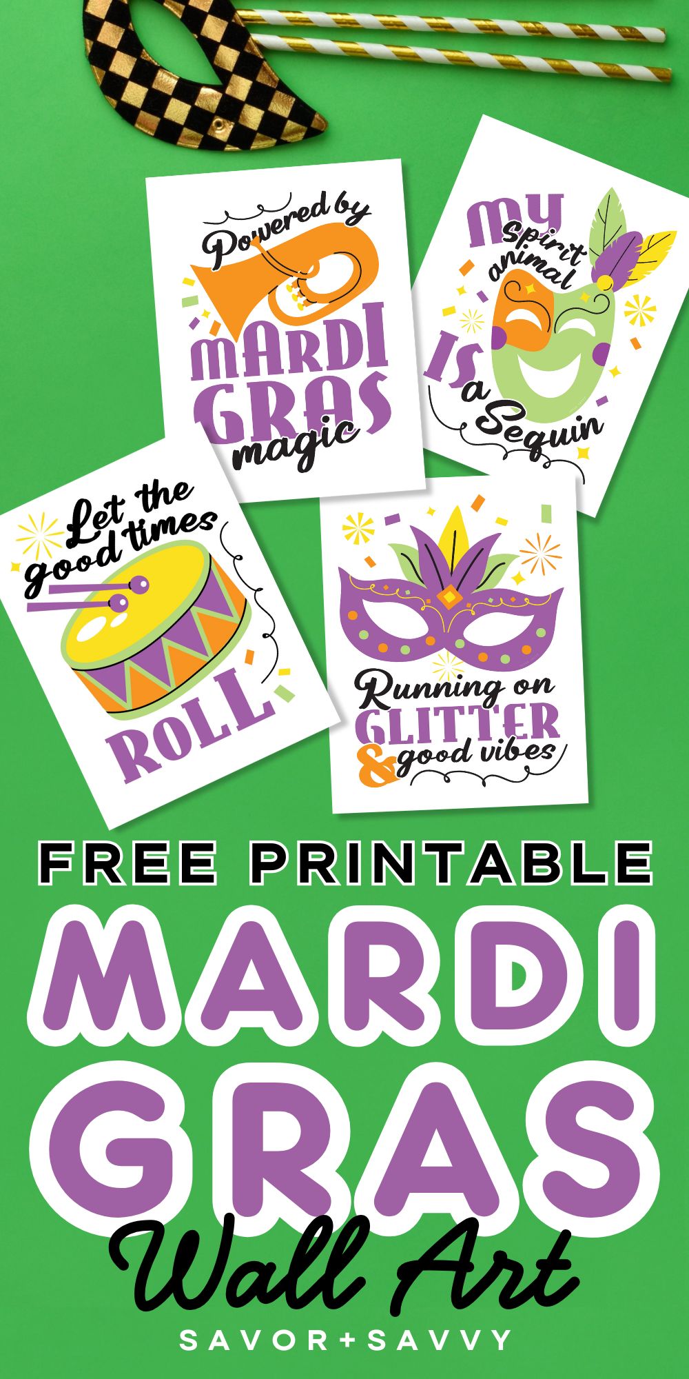 Free Printable Mardi Gras Signs