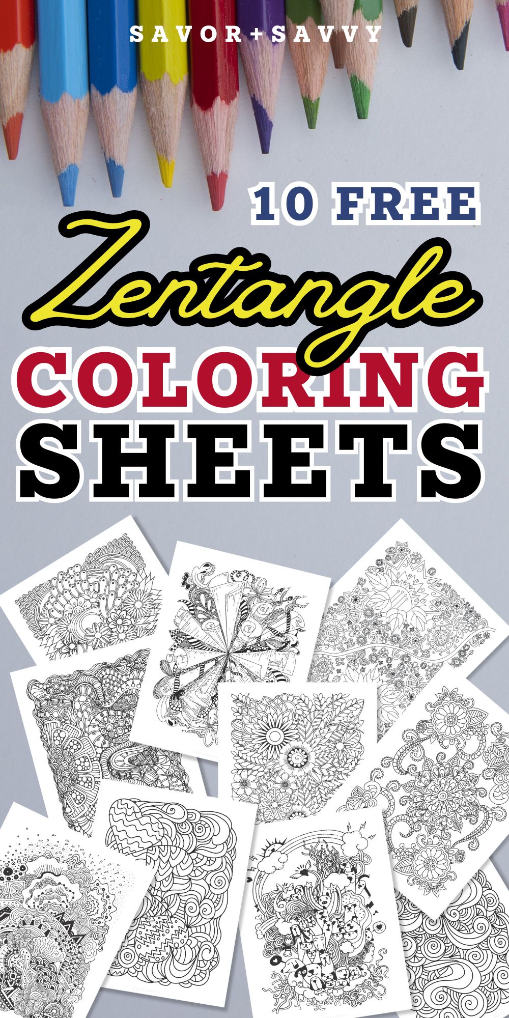 Free Printable Zendoodle Coloring Pages (For Teens & Adults)