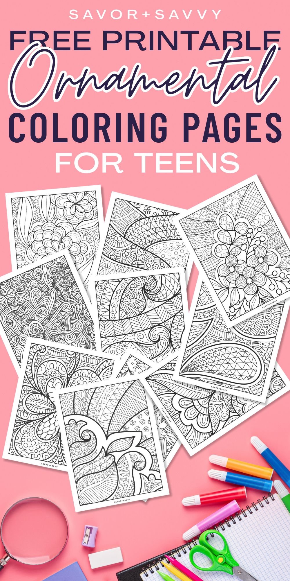 Free Printable Ornamental Coloring Pages For Teens