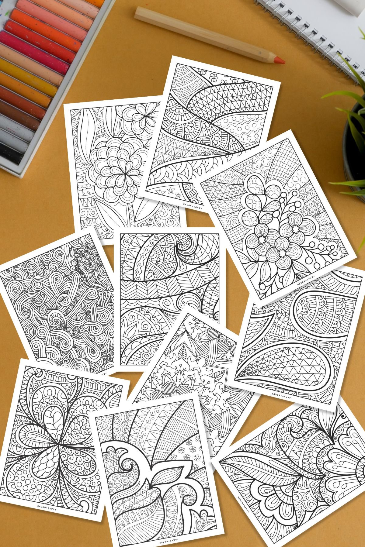 Image of Free Printable Ornamental Coloring Pages For Teens.