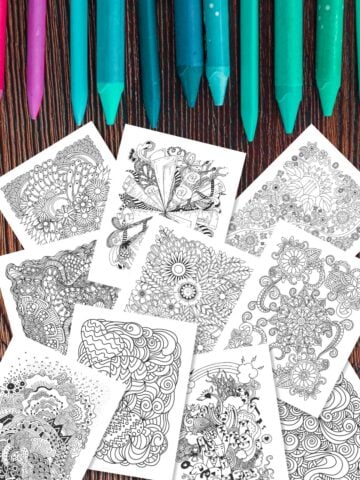 Image of Free Printable Zendoodle Coloring Pages.