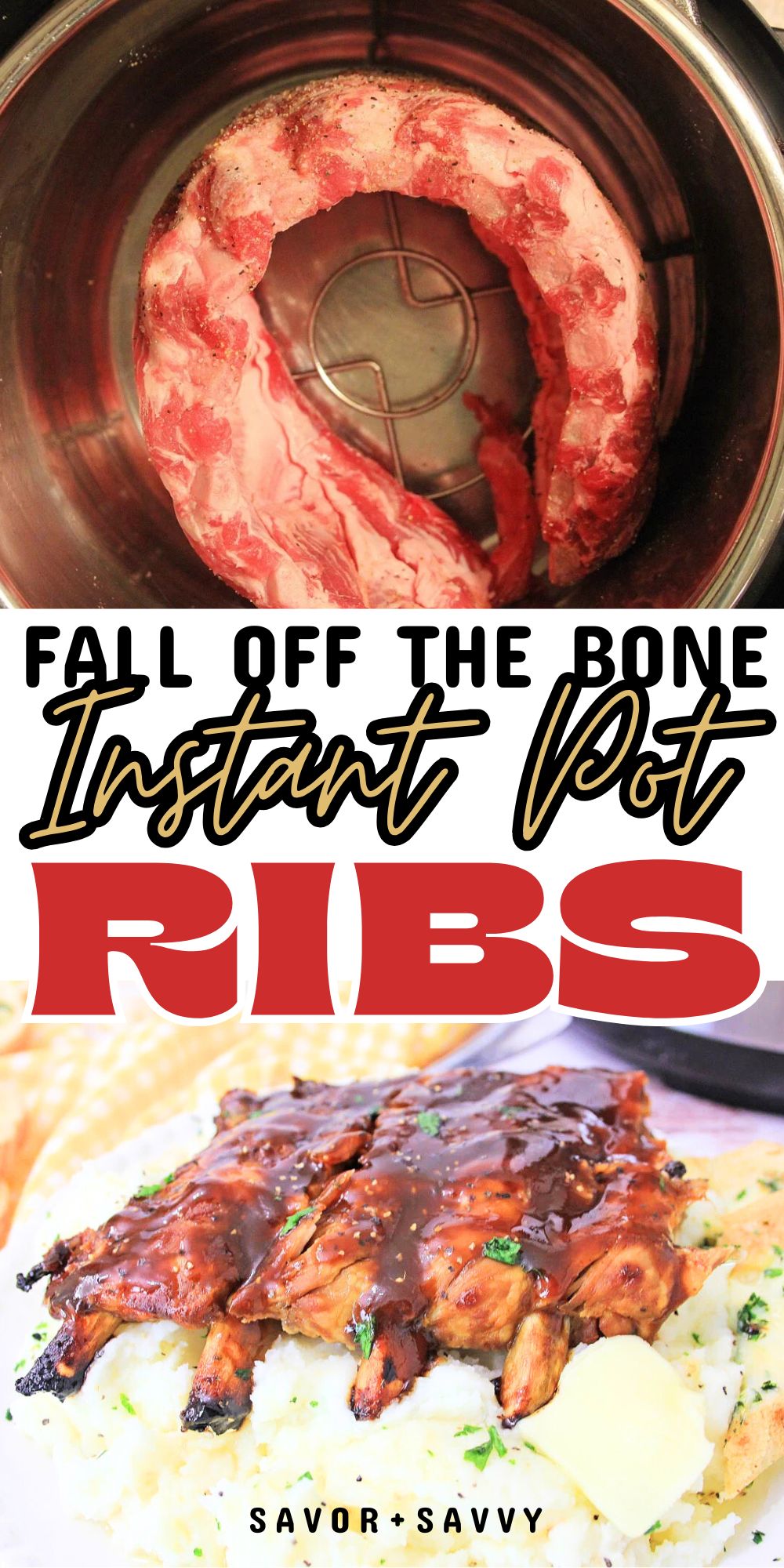 Fall Off The Bone Instant Pot BBQ Ribs
