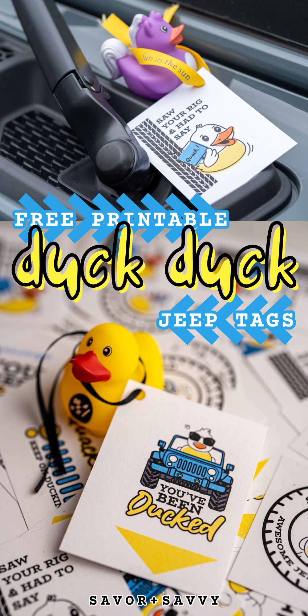 Free Printable Duck Duck Jeep Tags