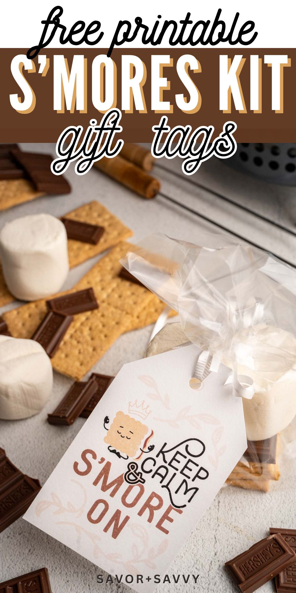 Free Printable S\'mores Gift Tags