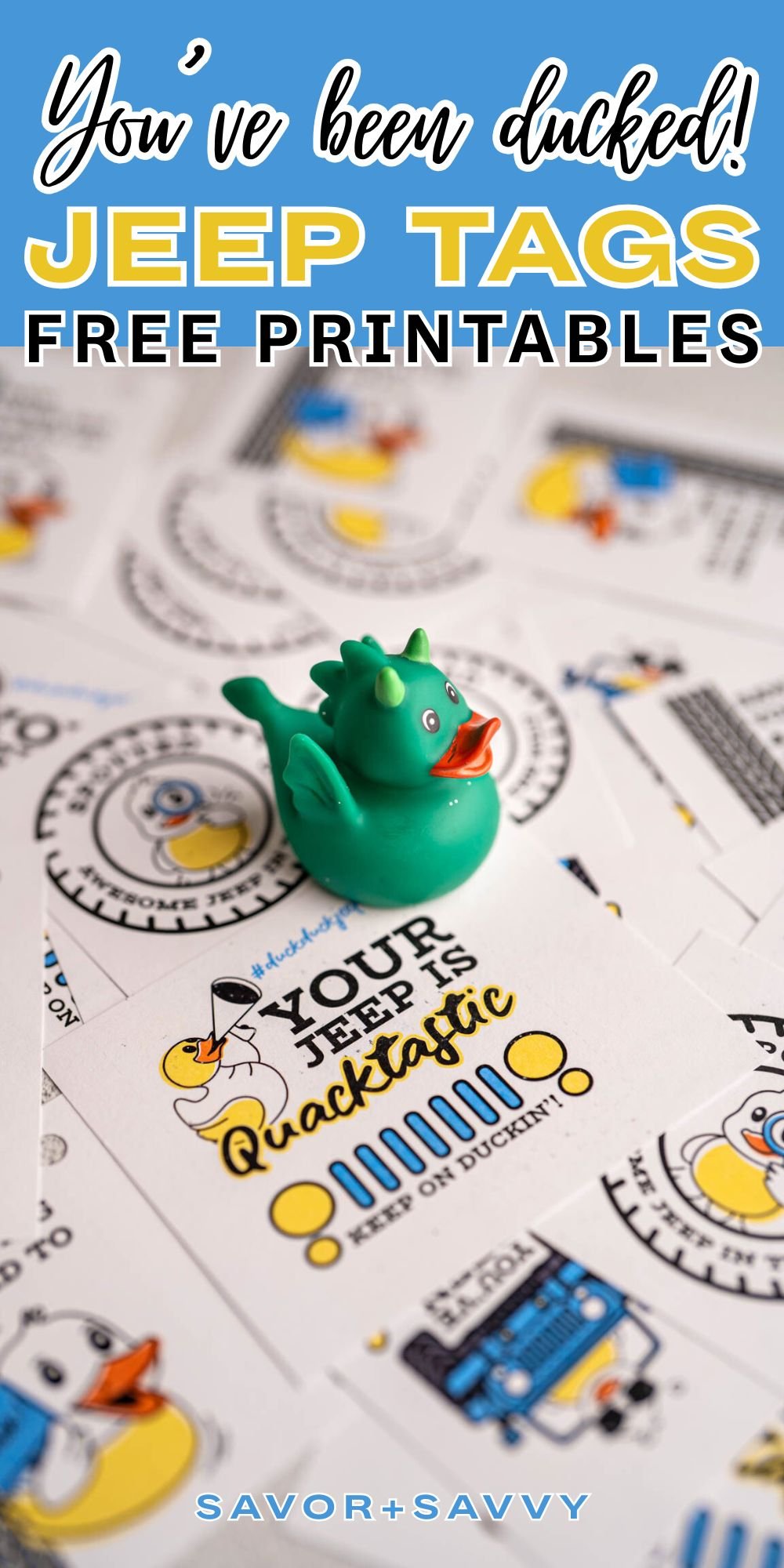 Free Printable Duck Duck Jeep Tags